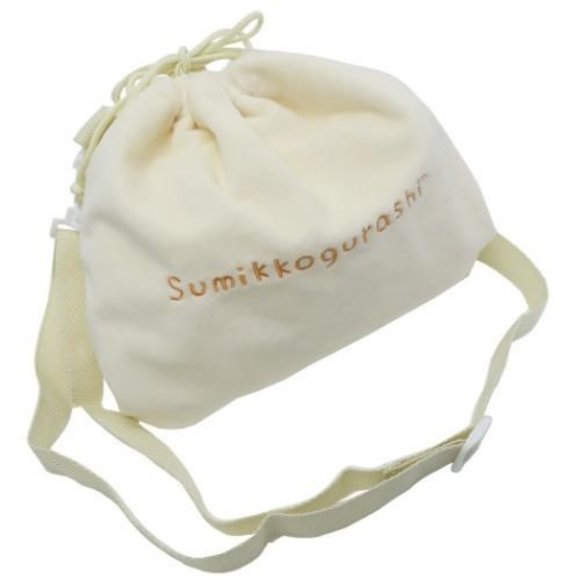 SAN-X  Sumikko Gurashi Large Plush Toy Pouch Drawstring Pouch Crossbody Bag .Cat - Picture 2 of 6